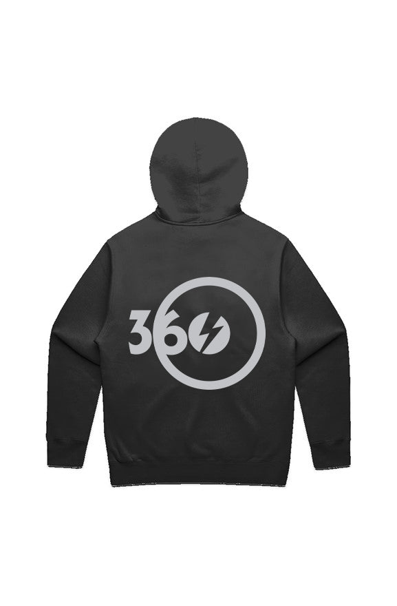 MENS RELAX HOOD GRAY LOGO
